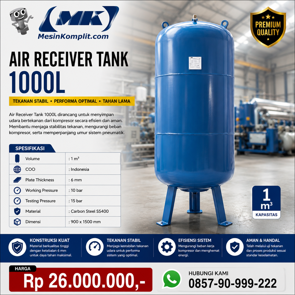 Tangki Angin 1000L (...